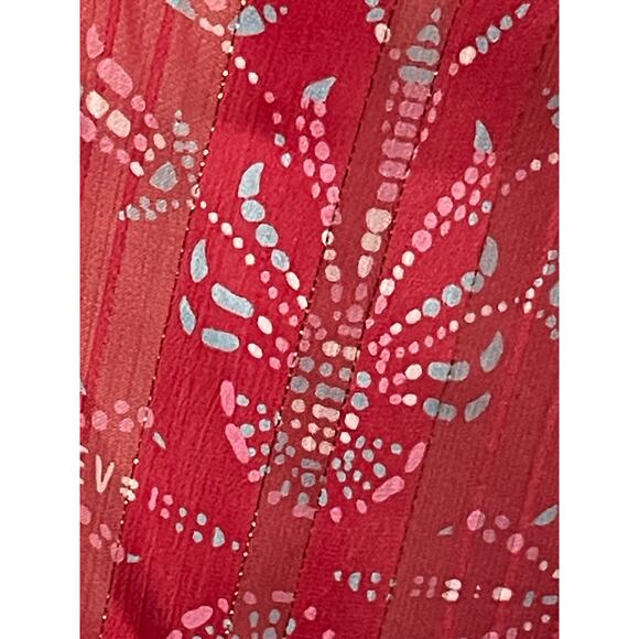 Sabina Musayev Red Ruffle Babydoll Top Short Lace Front - Picture 3 of 9